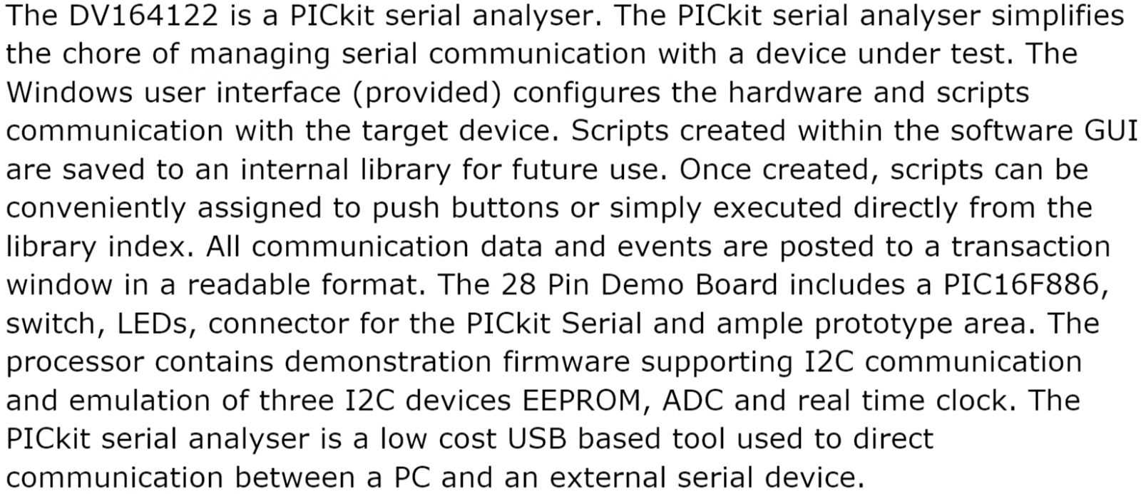 ערכות פיתוח לאלקטרוניקה MICROCHIP DV164122 ANALYZER